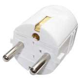 Straight plug for extension cable, white